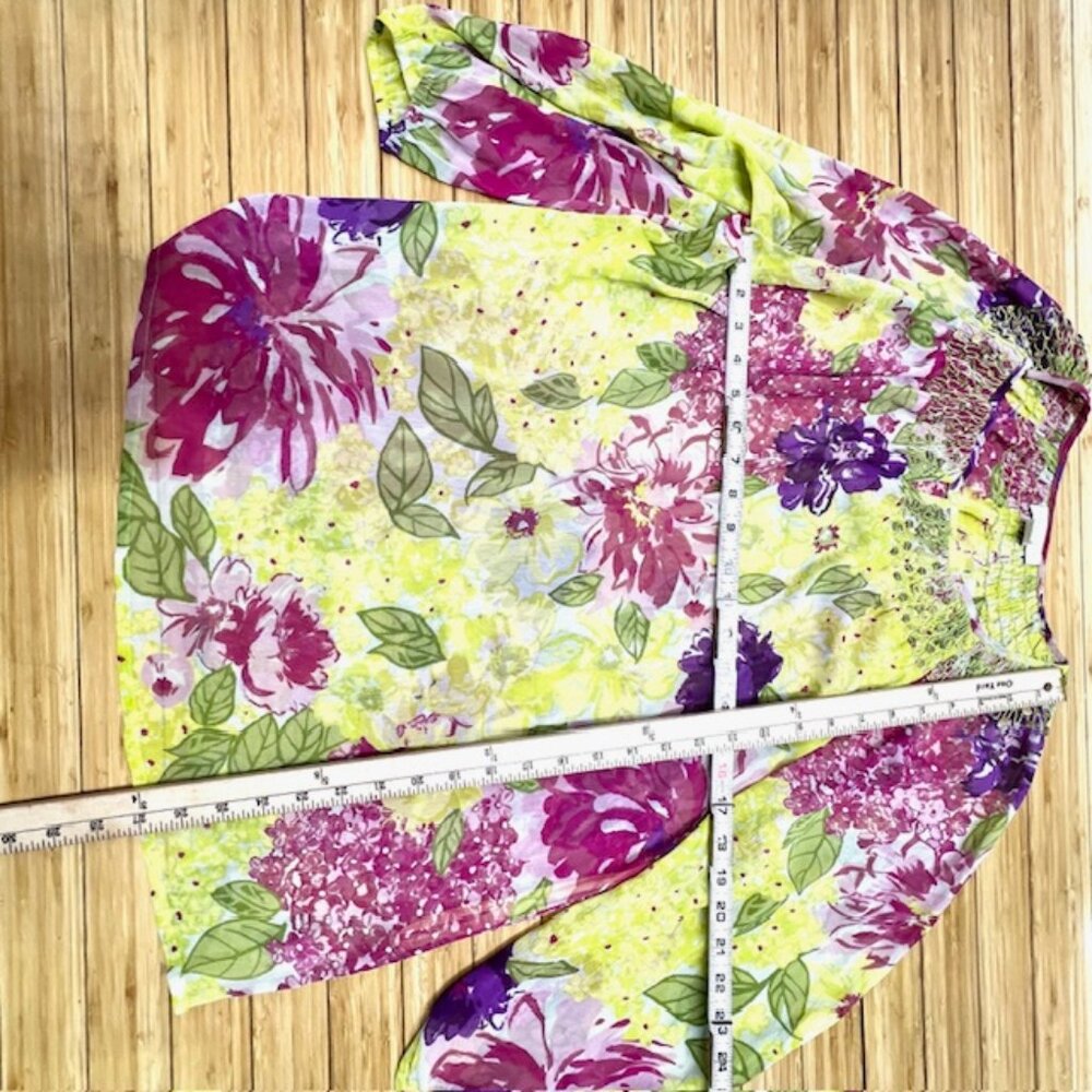 (2) Blouses Flora-Maggie Barnes Sz 16W Button & Charter Club 16 Pull Over(55 - Picture 9 of 11